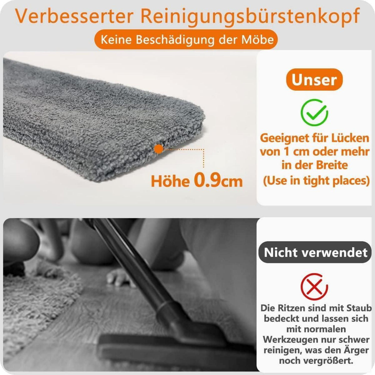 Teleskop-Staubwedel 245cm, 4-teiliges Set, biegsam