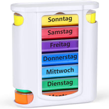 Opret Tablettenbox mit 4 Fächern für Morgens Mittags Abends