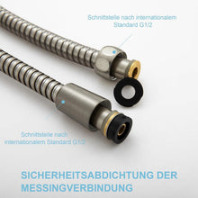 Hochwertiger Edelstahl Duschschlauch Nickel 2,5m