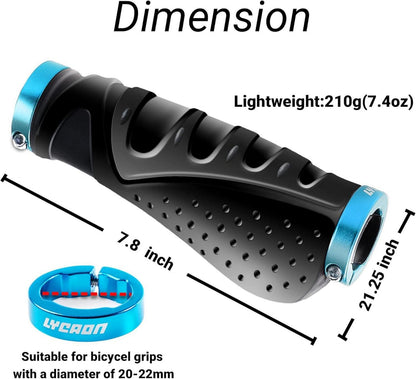 LYCAON Bike Griffe Fahrrad rutschfeste Gummi Ergonomisch mit