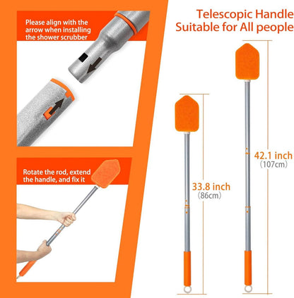 Duschschrubber 4-in-1 mit langem
