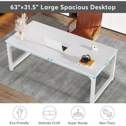 Weißer Schreibtisch 160x80cm – Modernes Home Office & Bürotisch