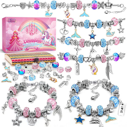 BIIB Einhorn Armband Bastelset Mädchen 6+ Jahre Weihnachtsgeschenke