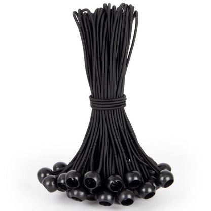 50x Spanngummis mit Kugel 23cm – Planenspanner für Zelt & Co.