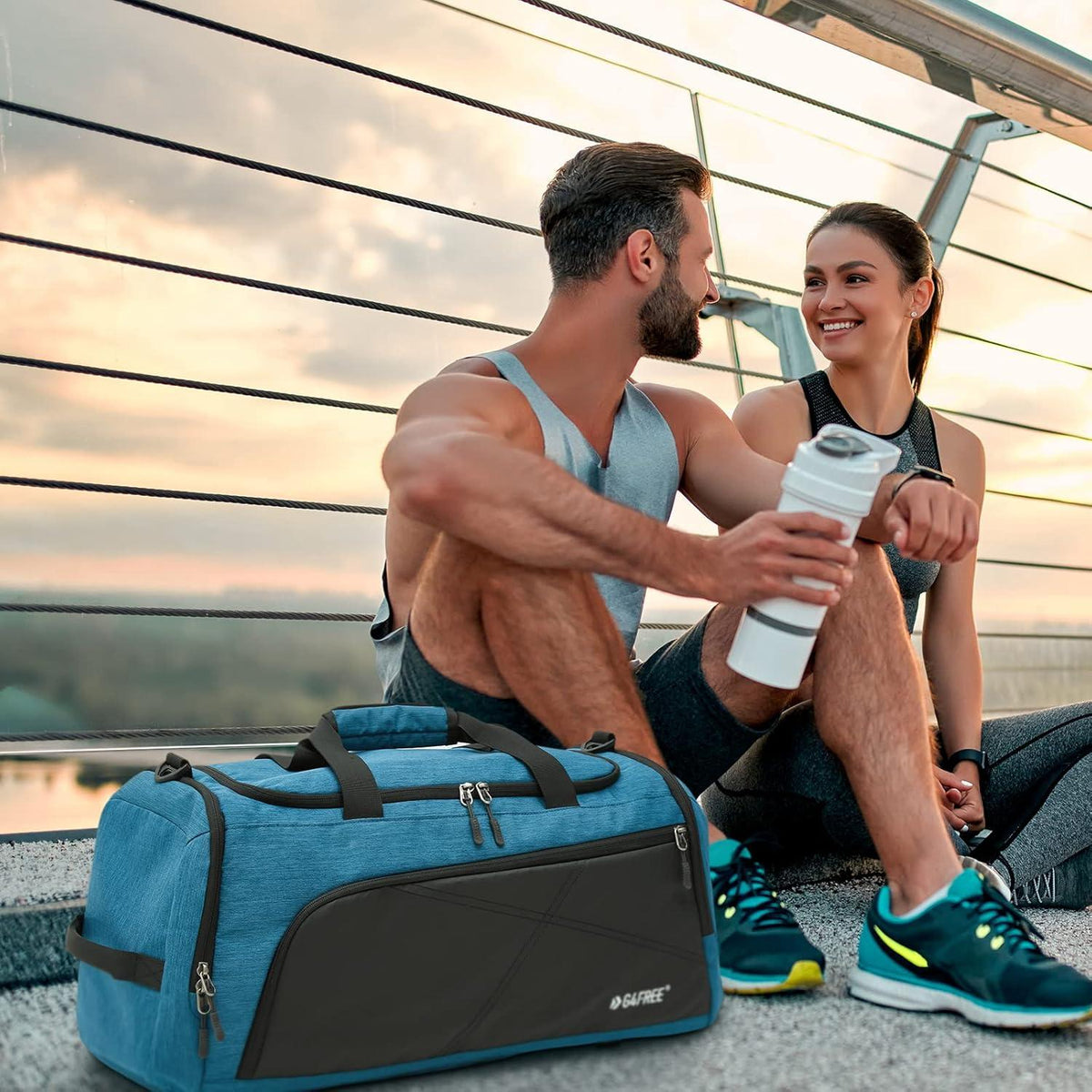 Großer G4Free 60L Sportrucksack mit Nassfach und Schuhfach