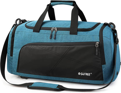 Große Sporttasche 60 l Nass- & Schuhfach, Reise Yoga Camping