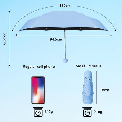 Mini Regenschirm mit UV-Schutz, wind- & wasserfest