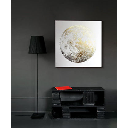 Abstrakte Leinwandbilder Gold 4er Set 50x50cm Rahmenlos