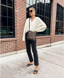 BOSTANTEN Umhängetasche Damen Mittelgroß PU Leder Crossbody