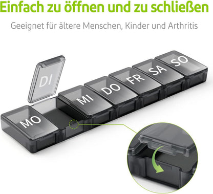 Tablettenbox 7 Tage Pillendose 7 Tage Medikamenten
