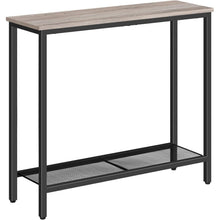 HOOBRO Schmaler Konsolentisch mit Ablageregalen 75x24x75 cm