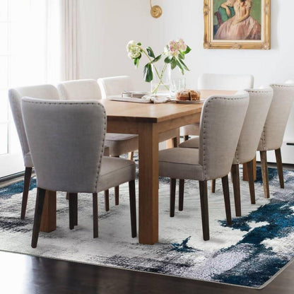 Waschbarer Teppich 80x150CM Kurzflor Schlafzimmer Abstrakt Modern