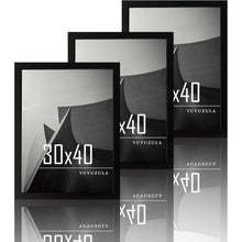 Schwarze Bilderrahmen 30x40cm Holz Fotorahmen 12x16 Zoll 3er