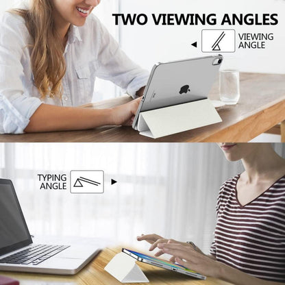 Schlanke Schutzhülle für iPad 11/10. Gen. mit Ständer, Weiß