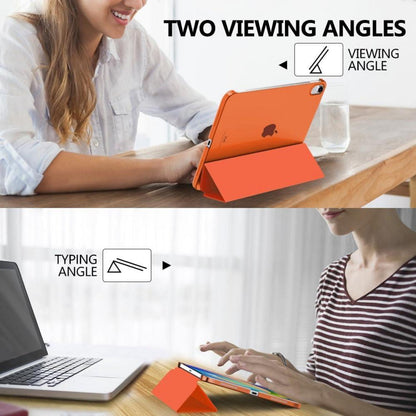 iPad Hülle 11/10. Gen. 11/10,9 Zoll Orange mit Ständer