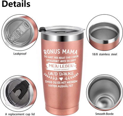 Mama Geschenk Muttertag Stiefmutter 20oz Kaffeebecher to go Thermo
