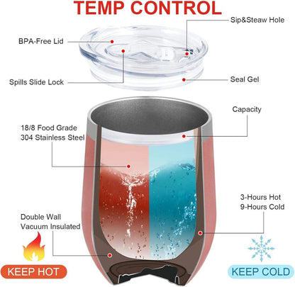 Mama Geschenk Tasse 12oz Vakuum Thermobecher 350ml Edelstahl Strohhalm