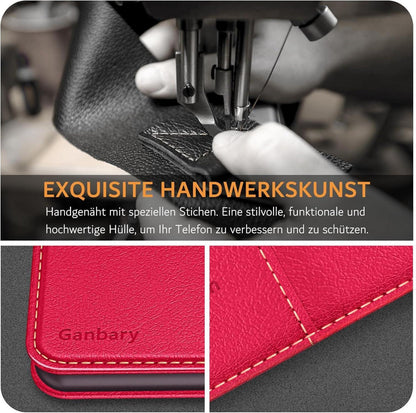 Handyhülle für iPhone 11 - Leder Klapphülle mit