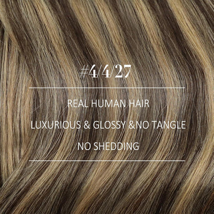 Echthaar Tressen Dunkelbraun 50 cm – Remy Weft Extensions