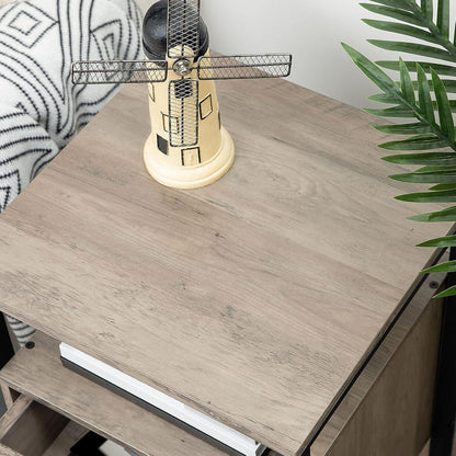 Nachttisch mit Ladestation und USB-Anschlüssen, Modern, 40 x