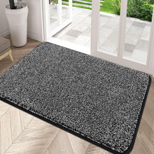 Große Schwarze Fußmatte 90x150cm Rutschfest Waschbar Schmutzfänger