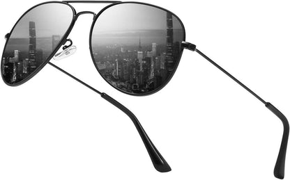 Polarisierte Sonnenbrille Retro Metallrahmen UV400 Unisex Sportbrille