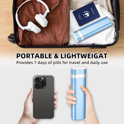 Wöchentlicher Pillen-Organizer BPA-frei, 7 Tage, Reise-Pillendose