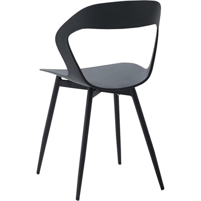 Moderner Esszimmerstuhl Set 4er – Skandinavischer Design Stuhl Schwarz
