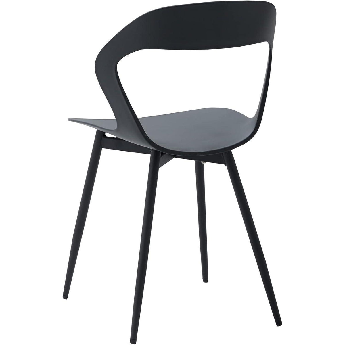Moderner Esszimmerstuhl Set (8) – Schwarz, Skandinavisch & Ergonomisch