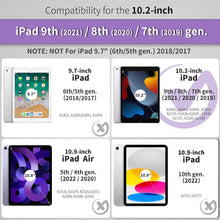 EasyAcc iPad 10.2 Zoll Hülle Violett mit Stifthalter