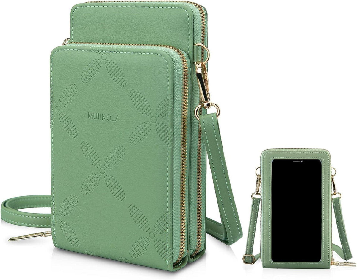 Kleine Touchscreen PU Leder Umhängetasche iPhone Samsung Galaxy