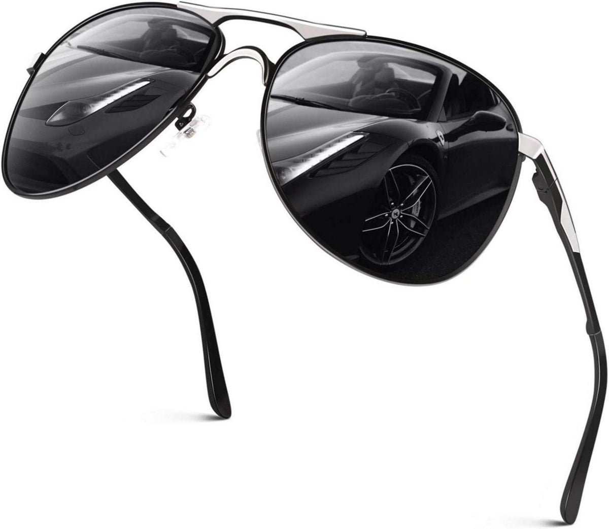 Polarisierte Piloten Sonnenbrille UV400 für Herren und Damen