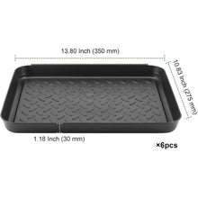 NGOSUET 6er Set Große Schuhablage 35x27.5x3cm Schwarz