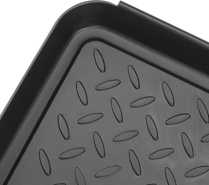 NGOSUET Schuhabtropfschale 6er Set groß 35x27.5x3 cm Schwarz