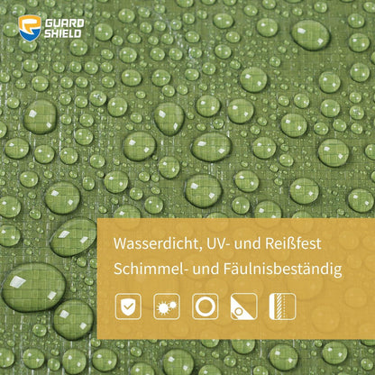 Abdeckplane Wasserdicht 4x6m Grün 160g/m² UV-stabilisiert Schutzplane
