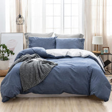 Bettwäsche-Set Stone Washed Leinenoptik 200x200cm