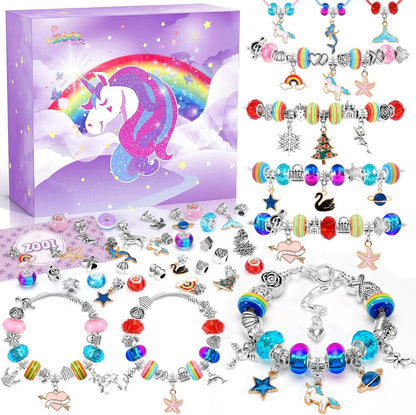 Armband Bastelset für Mädchen mit Einhorn Perlen DIY Kit