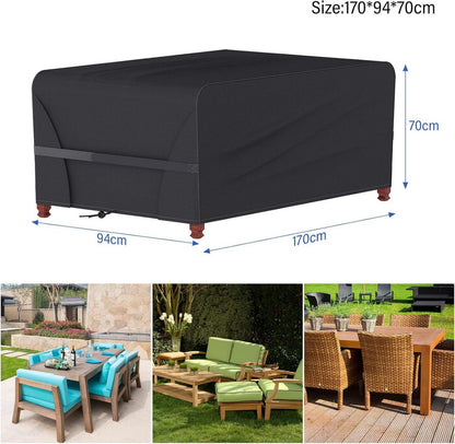 Gartenmöbel Abdeckung 170x94x70cm Wasserdicht Oxford Gewebe