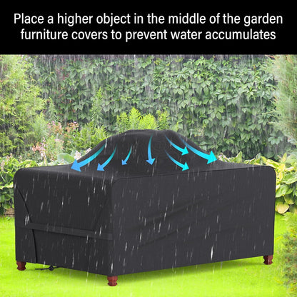 Yomisee Gartenmöbel Abdeckung 200x160x70cm Oxford Abdeckhaube wasserdicht