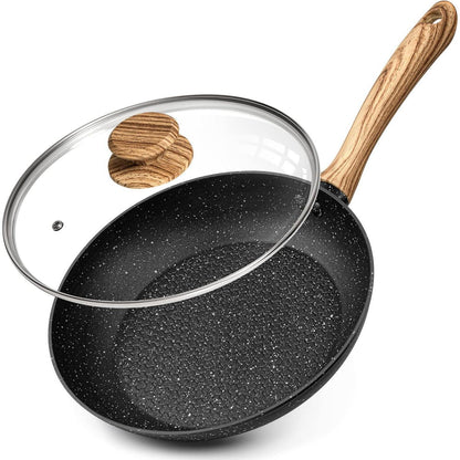 Antihaft-Bratpfanne mit Deckel 26cm, gesunde