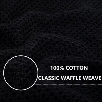 Premium Geschirrtücher 100% Baumwolle 8er Set Schwarz 30 x