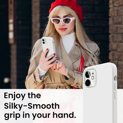 iPhone 12/12 Pro 6,1 Silikon Case 5-in-1 mit Schutzfolie