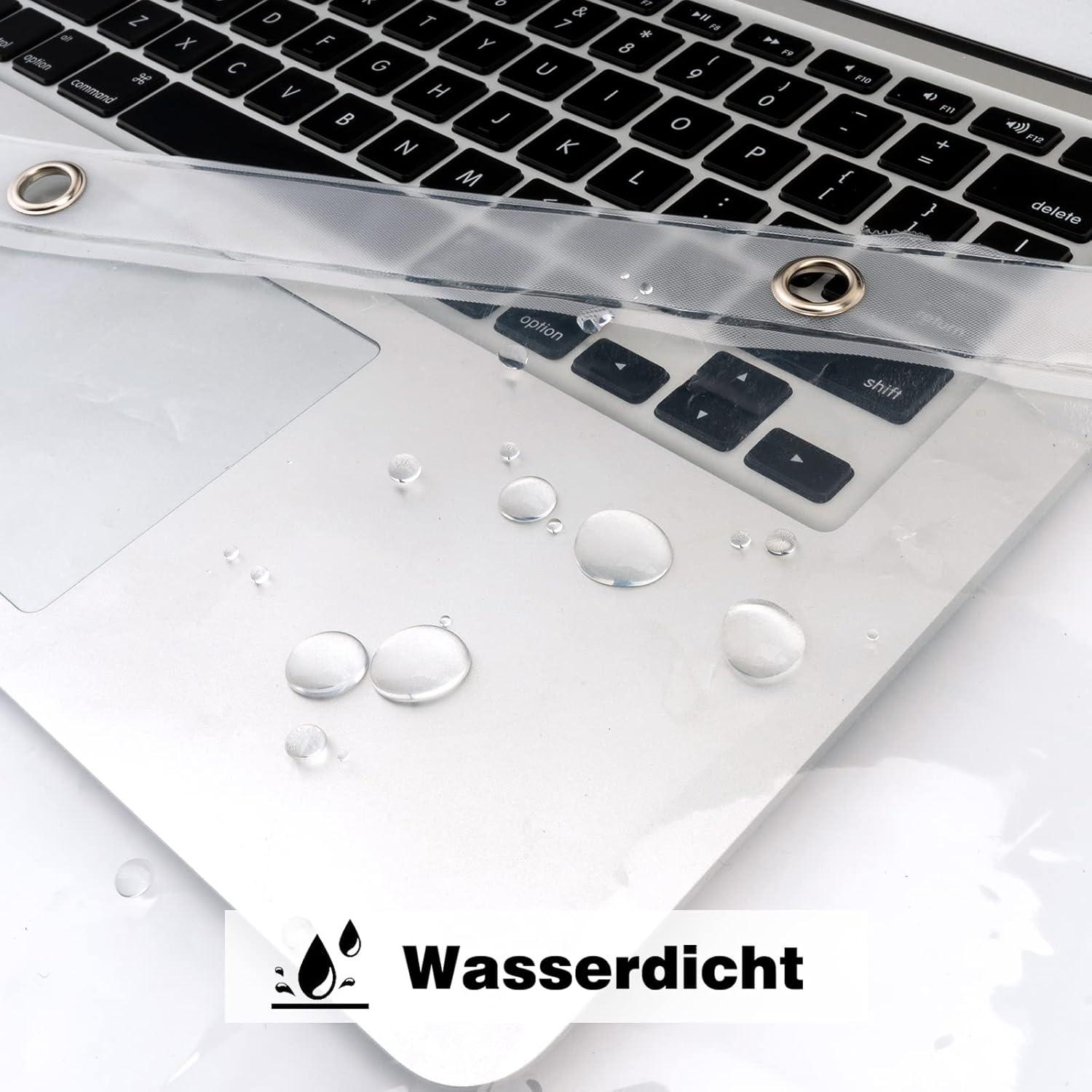 Transparenter Duschvorhang mit Magneten 180x200, Antischimmel und
