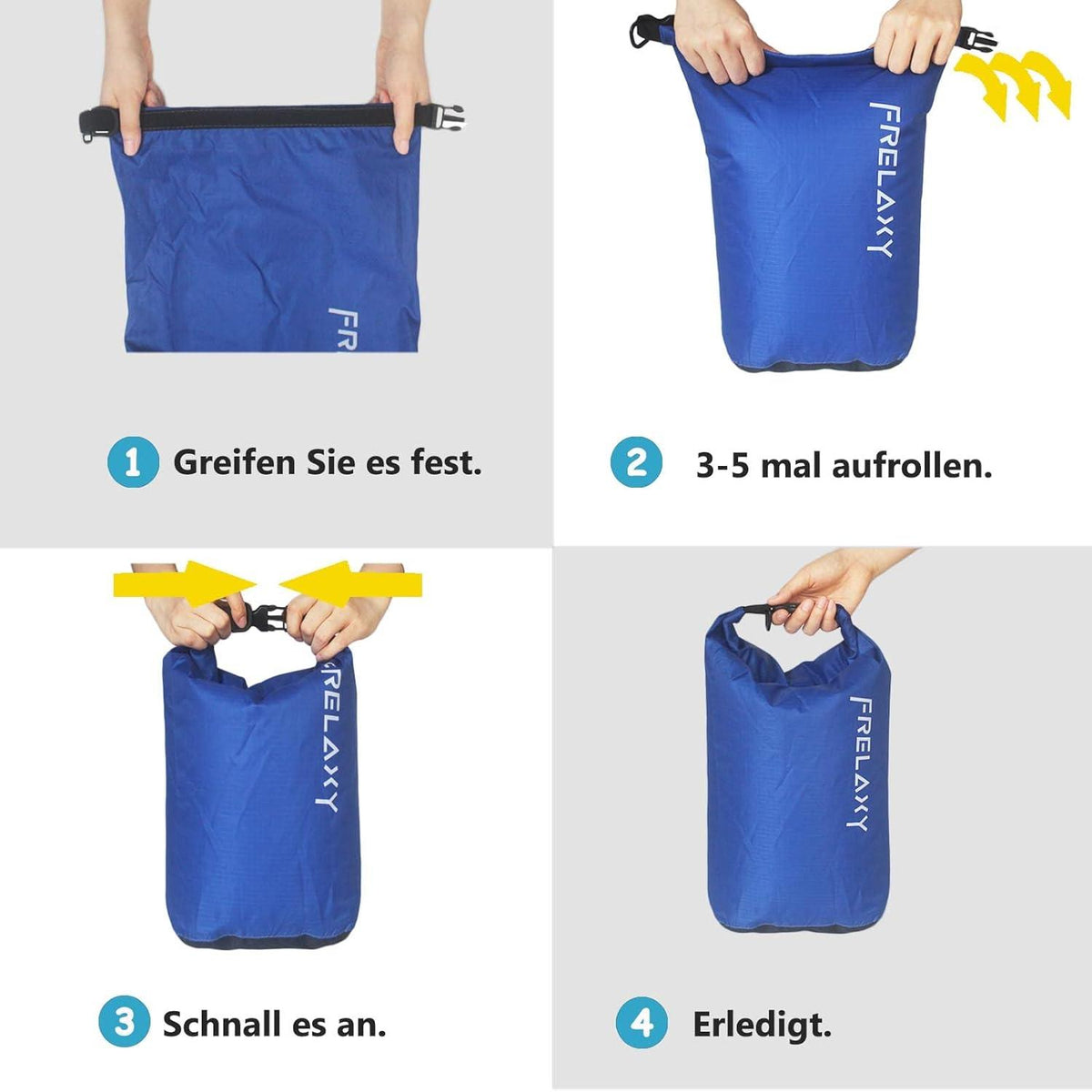 Wasserdichte Dry Bags 5er Set in verschiedenen Größen/Farben