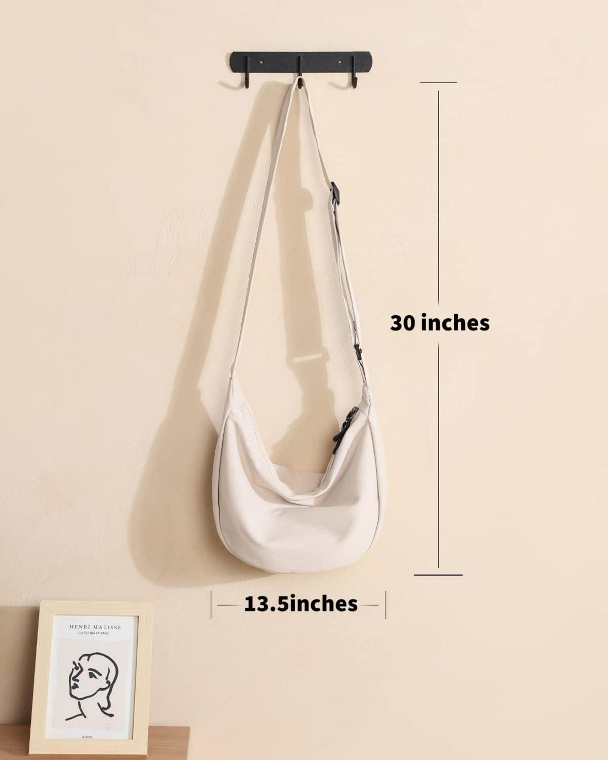 Damen Halbmond Crossbody Schultertasche wasserdicht & langlebig