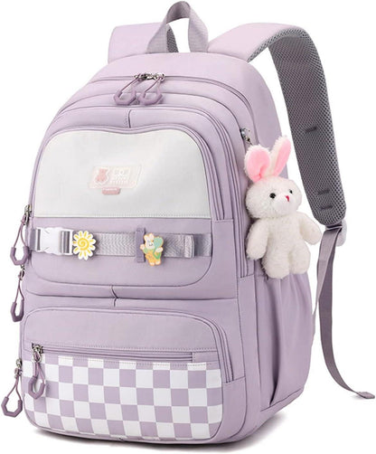 JANSBEN Schulrucksack Teenager Mädchen Jungen Daypack höhenverstellbar