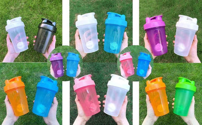 Protein Shaker Flasche 400 ml Auslaufsicher BPA Frei Whey Fitness