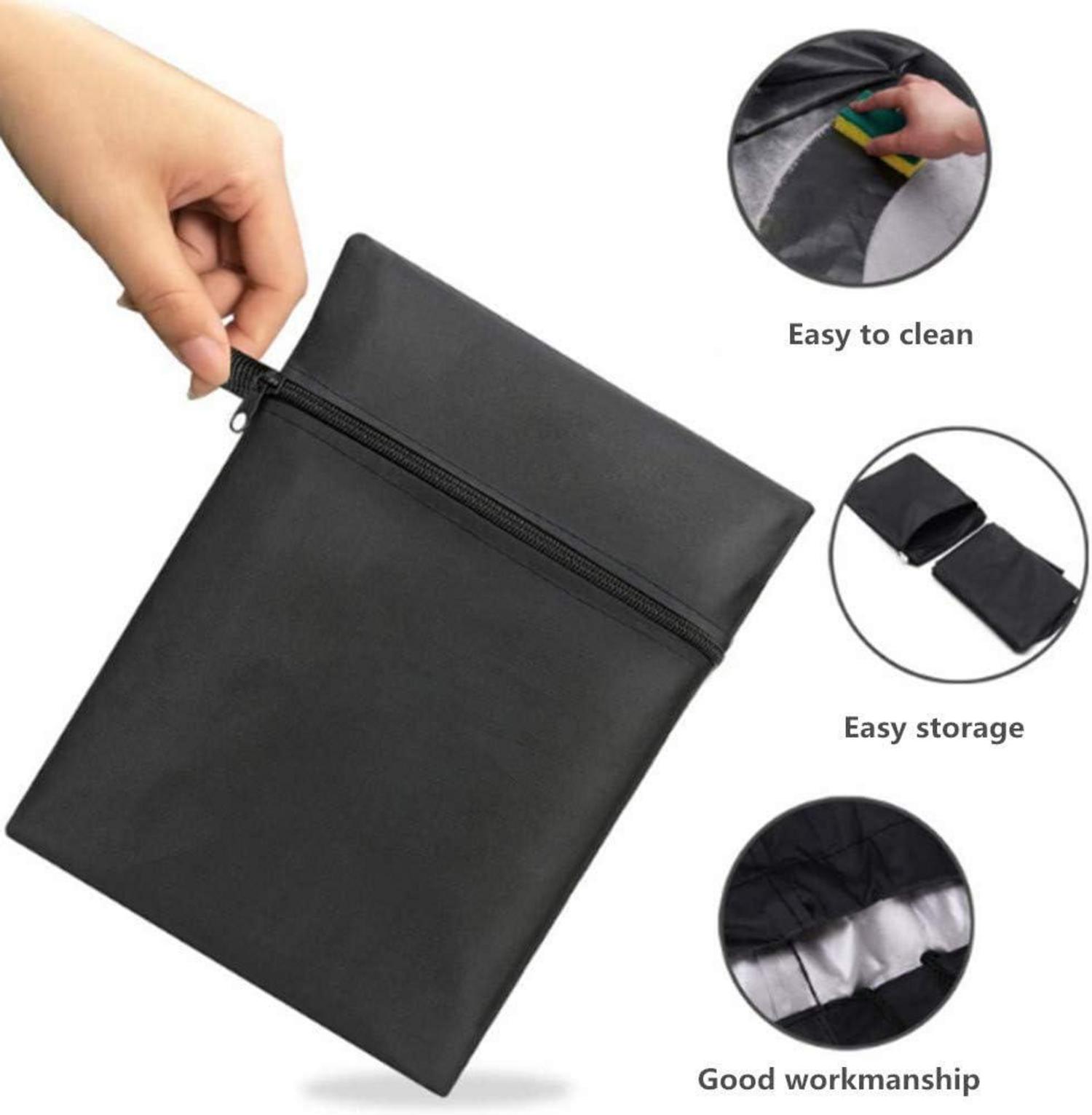 Grillabdeckung 145x61x117cm Wasserdicht mit Kordelzug & Tasche