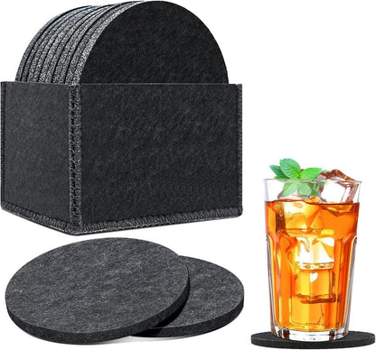 Untersetzer Filz Rund Getränke Bar Tassen Geschenke - 10er Set