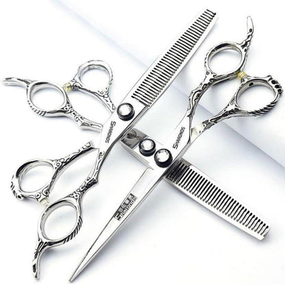 7 Zoll Friseurschere 440C Stahl Set – Professionelle Haarschneideschere